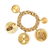 A 14 Karat Yellow Gold Charm Bracelet with Five