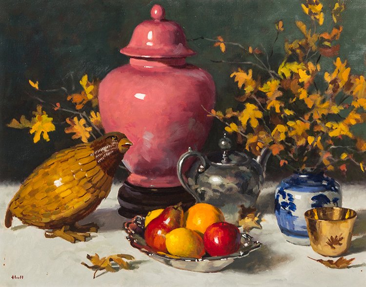 Gregory Hull, (American, b. 1950), Autumn: Gregory Hull (American, b. 1950) Autumn oil on canvas signed Hull (lower left) 23 1/4 x 29 1/4 inches. Provenance: Wally Findlay Galleries, Chicago