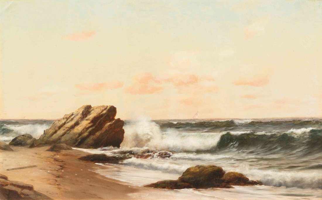 Warren W. Sheppard, (American, 1859-1937), Untitled: Warren W. Sheppard (American, 1859-1937) Untitled oil on canvas signed Warren Sheppard (lower left) 18 x 28 1/4 inches. Property from a Private Collection, Zionsville, Indiana