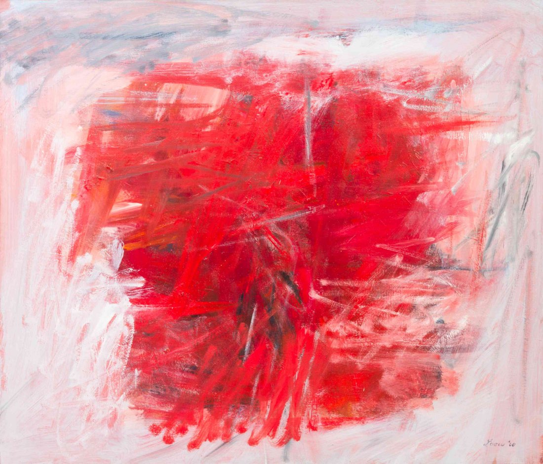 Michael Loew, (American, 1907-1985), Red Core, 1960: Michael Loew (American, 1907-1985) Red Core, 1960 oil on canvas signed Loew and dated (lower right); signed, titled and dated (verso) 40 x 34 inches. Property from an Important Chicago Area Collector
