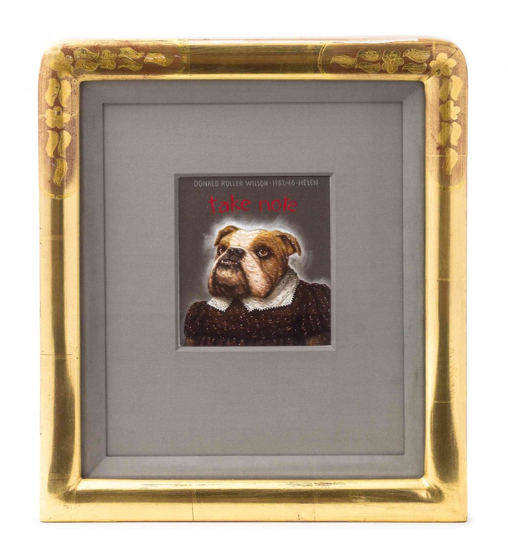 Donald Roller Wilson, (American, b. 1938), Helen Had: Donald Roller Wilson (American, b. 1938) Helen Had Changed Her Dress and Removed Her Crown for the Night (Following Miss Dog America) But She Was Way Too Hot To Go To Bed So She Thought She Would Wake