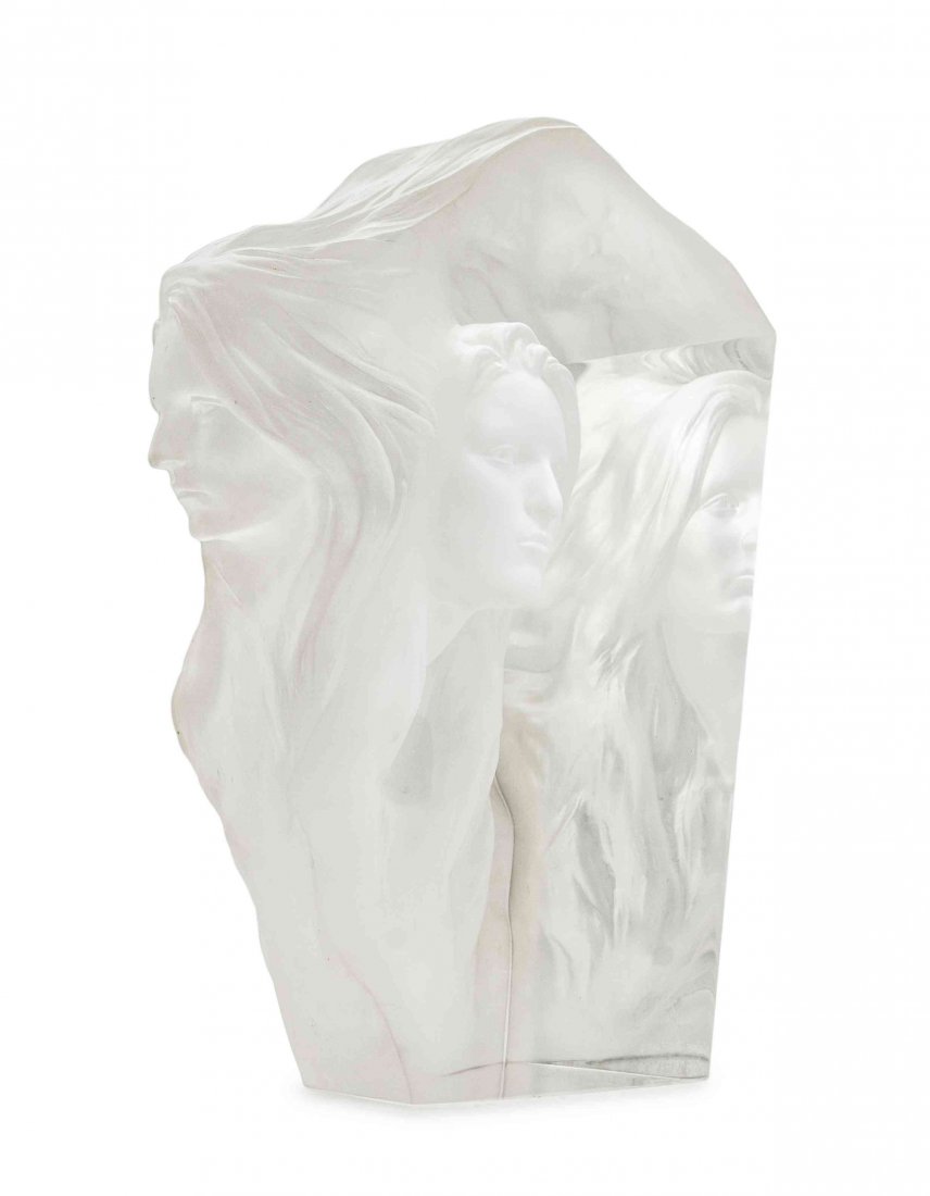 Frederick Hart, (American, 1943-1999), Portrait of a: Frederick Hart (American, 1943-1999) Portrait of a Female, 1994 acrylic resin edition 599/1,000, signed F. Hart and dated (verso) Height: 16 1/4 inches.