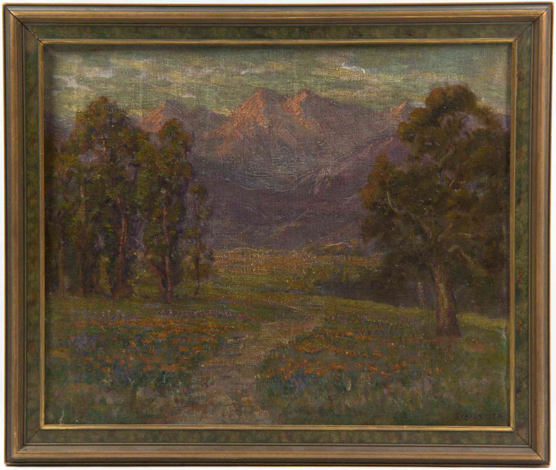 Frederick Carl Smith, (American, 1868-1955),: Frederick Carl Smith (American, 1868-1955) Mountainous Landscape oil on canvas signed F. Carl Smith (lower right) 14 1/2 x 17 1/2 inches.