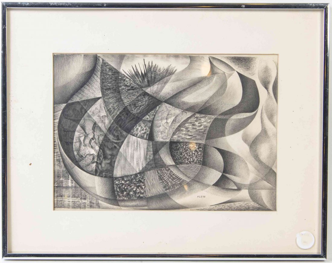 Medard Klein, (American, 1905?2002), Untitled: Medard Klein (American, 1905?2002) Untitled pencil on paper signed Klein (lower center) 9 x 12 1/2 inches.