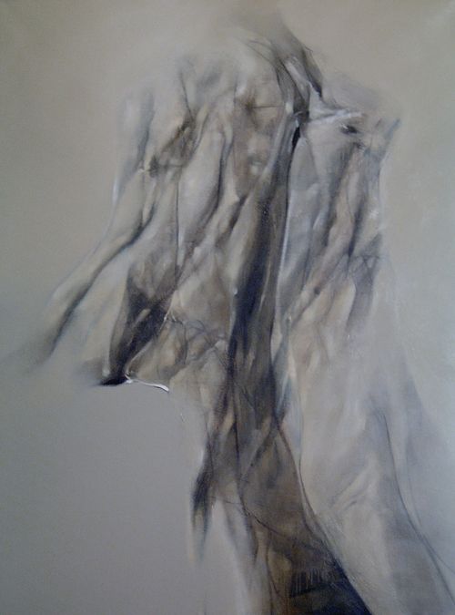 BRUCE SAMUELSON (American 20th Century): BRUCE SAMUELSON (American 20th Century) ABSTRACT FIGURE signed and dated "78" verso, oil on canvas 79 x 60 1/2 in.