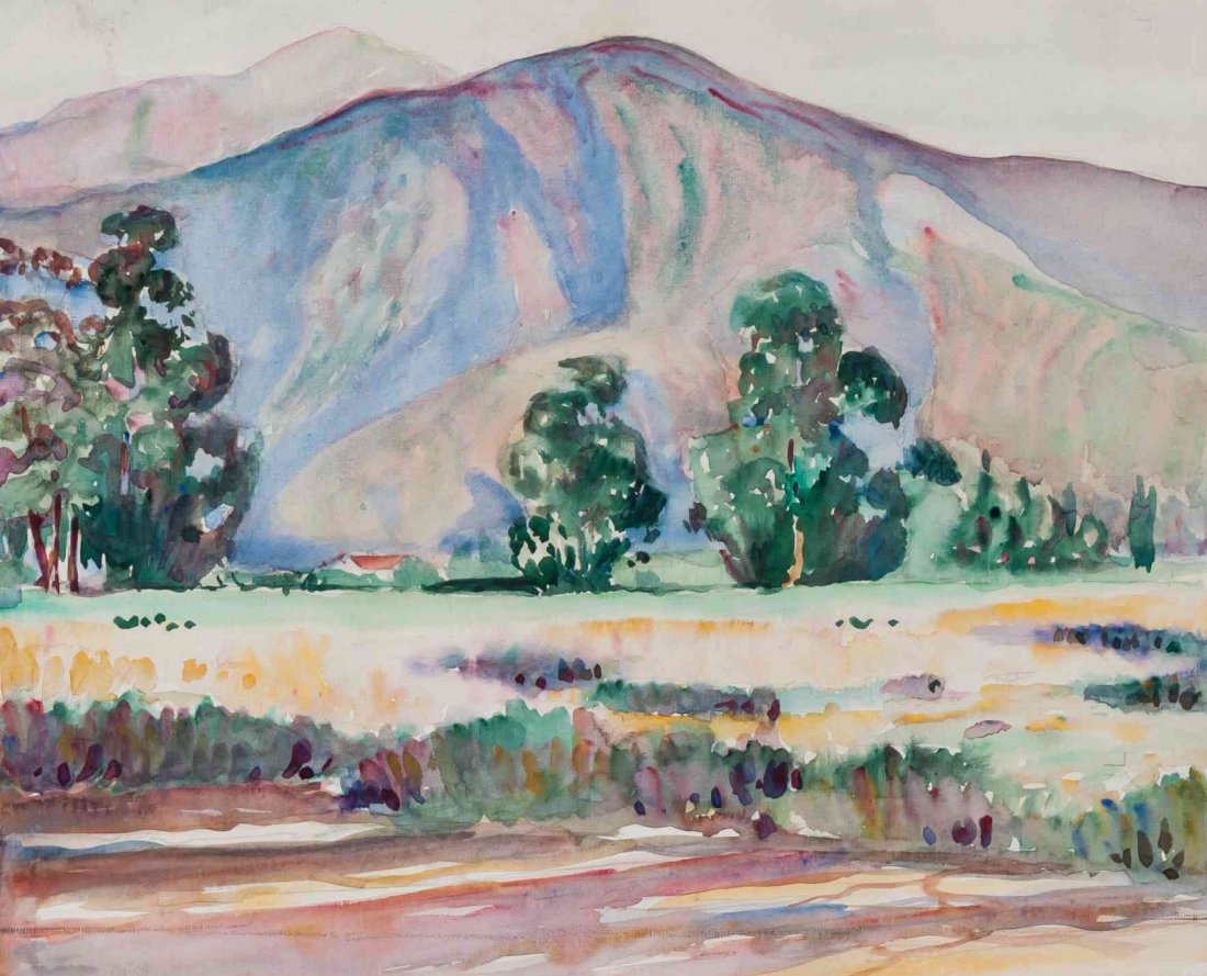 Lawrence Nelson Wilbur, (American, 1897-1988), A: Lawrence Nelson Wilbur (American, 1897-1988) A Collection of Four Prepatory Drawings watercolor and graphite one signed Lawrence Nelson Wilbur (lower left) Largest 14 1/4 x 19 7/8 inches.