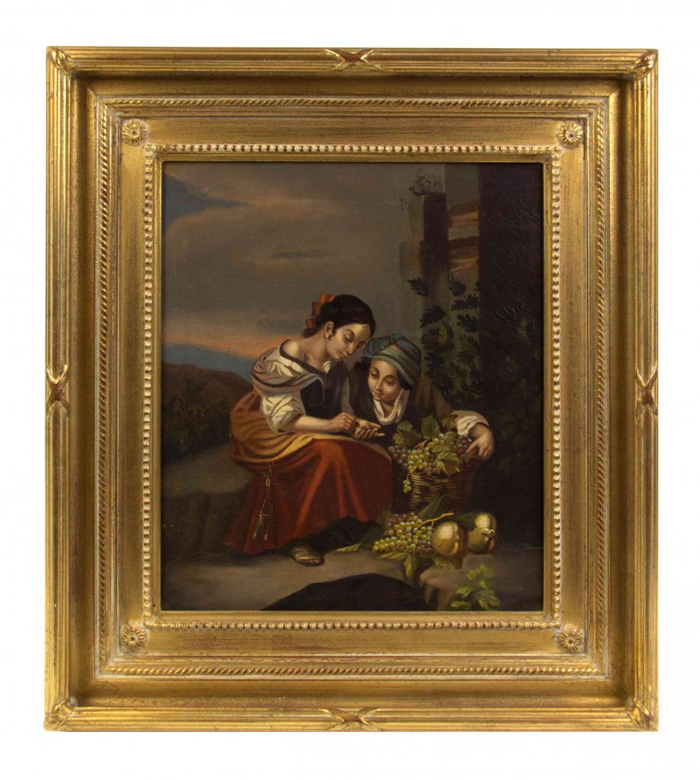 After Bartolomé Esteban Murillo, (Spanish, 1618-1682),: After Bartolomé Esteban Murillo (Spanish, 1618-1682) The Little Fruit Seller oil on canvas 13 1/2 x 11 1/4 inches.