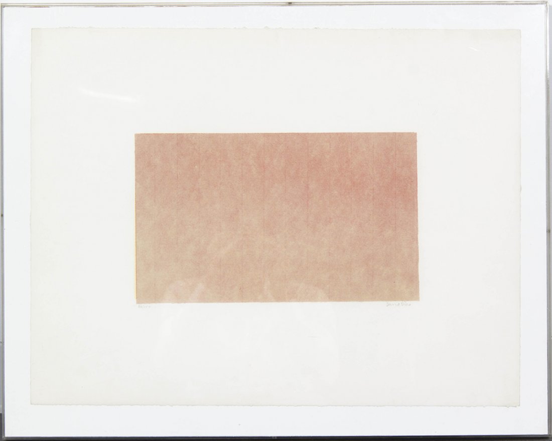 David Diao, (American/Chinese, b. 1943), Untitled, 1978: David Diao (American/Chinese, b. 1943) Untitled, 1978 color screenprint edition 86/100, signed David Diao (lower right) 9 x 15 inches. Condition: Sheet size: 20 x 26 inches. Frame size: 23 1/4 x 29 1/