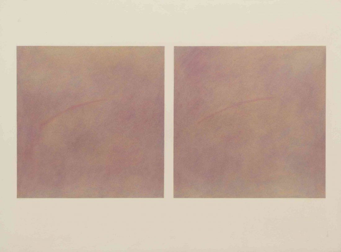 Lucio Pozzi, (American/Italian, b. 1935), Year 4051,: Lucio Pozzi (American/Italian, b. 1935) Year 4051, 1970 pastel on paper signed Pozzi and dated (lower right) 13 x 26 1/4 inches. Provenance: Salander-O'Reilly Galleries, New York, New York
