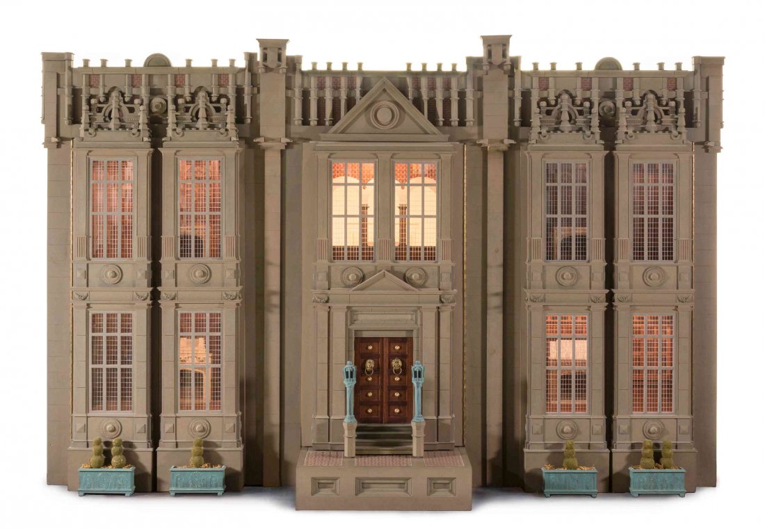 An Elizabethan Style Manor House Height 48 1/4 x 78 x: An Elizabethan Style Manor House RICHARD G. SCHURTZ, PITTSBURGH having a three-part facade with six rooms including a great hall, a minstrel's gallery, a dining hall, a winter parlor and two bedchambe