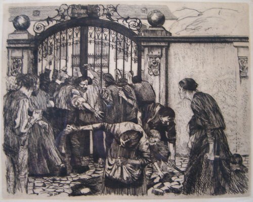 KATHE KOLLWITZ (German 1867-1945) Sturm plate 5 f