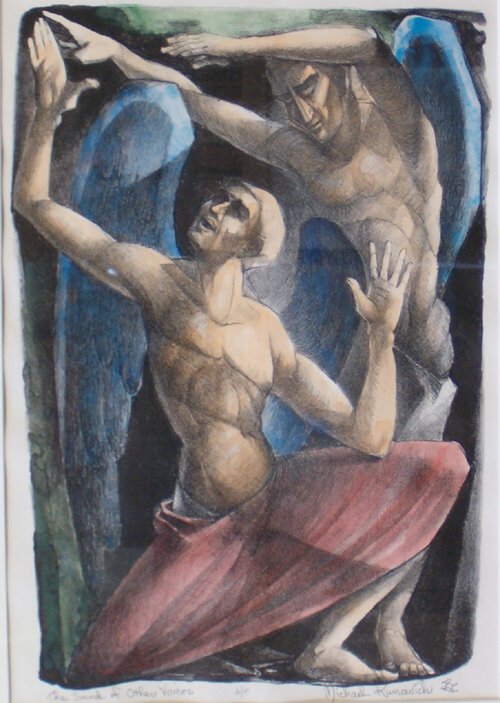 MICHAEL KUNCEVICH (American 20th Century) Two col
