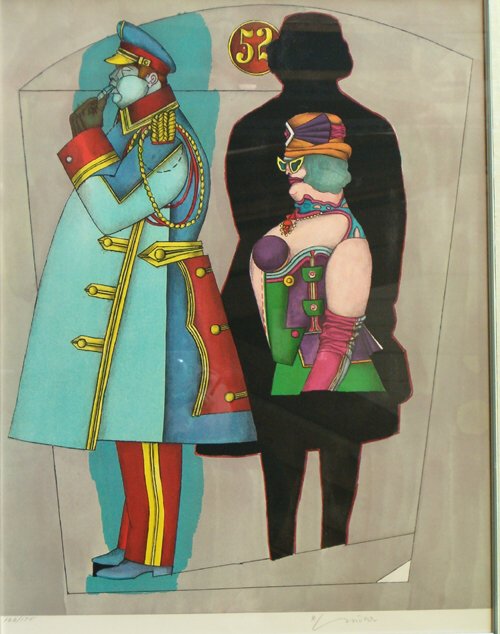 RICHARD LINDER (American 1901-1978) Traffic Cop f