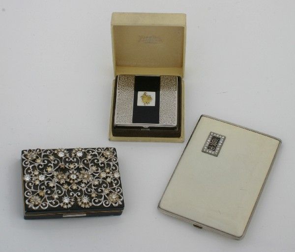Group of Cosmetic Compacts: Group of Cosmetic Compacts 1950s Includes three compacts.