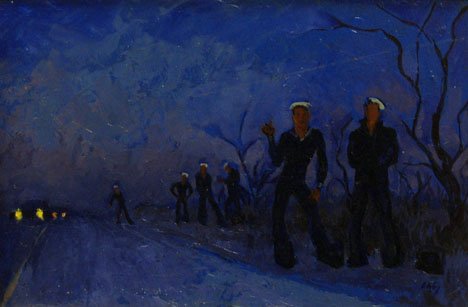 EMLEN ETTING, (AMERICAN 1905-1993), TWILIGHT"": EMLEN ETTING (AMERICAN 1905-1993) TWILIGHT" Signed, oil on board 10 x 15 3/8 in."