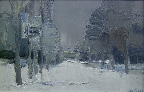 ROGER MUHL (French b. 1929) PARIS-COURS LA REINE: ROGER MUHL (French b. 1929) PARIS-COURS LA REINE signed, oil on canvas 10 3/4 x 16 in. PROVENANCE: David B. Findlay Galleries, NYC, NY