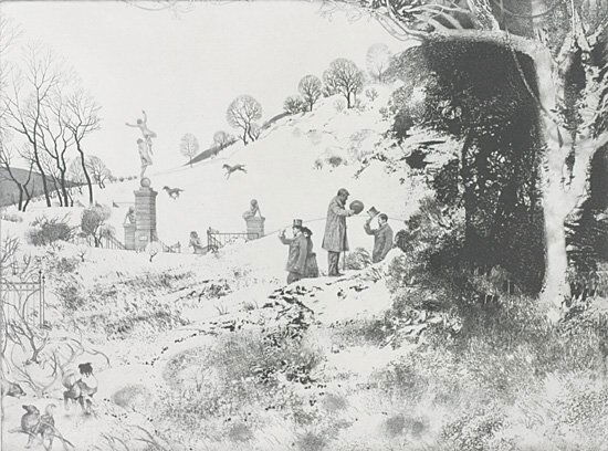 Peter Milton: Country Pieces etching & engraving 118/170 19 x 24 7/8 inches.