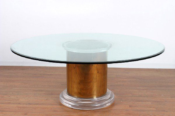 A Large Round Dining Table.: A Large Round Dining Table.