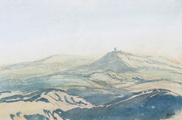 Sir Muirhead Bone, (Scottish, 1876-1953), San Seve: Sir Muirhead Bone (Scottish, 1876-1953) San Severino, together with four prints by Bone watercolor signed "Bone" (lower right) all others signed in pencil (lower margin) 5 1/2 x 8 1/4 inches. Property