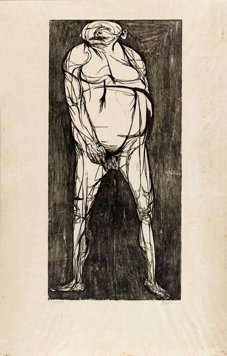 LEONARD BASKIN, (AMERICAN 1922-2000) TWO WOODCUTS