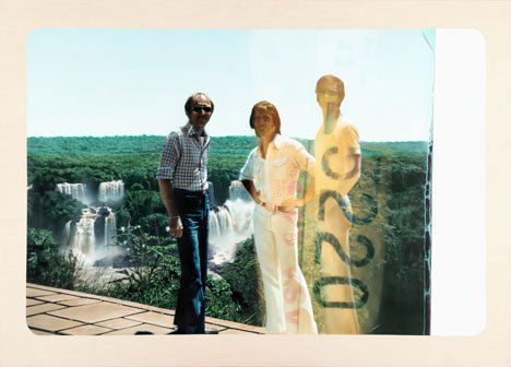 DAVID KESSLER, (AMERICAN B. 1950), 'RUINED SLIDE: DAVID KESSLER (AMERICAN B. 1950) 'RUINED SLIDE SERIES: JIM, WEYMAN, PETER: END OF ROLL VACATION SLIDE' 1976-7, signed D. Kessler", titled, copyrighted, dated and with artist's stamp verso, acrylic o