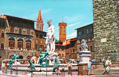 AUDREY FLACK, (AMERICAN B. 1931), 'AMANETTI FOUNT: AUDREY FLACK (AMERICAN B. 1931) 'AMANETTI FOUNTAIN' 1970, signed Audrey Flack" bottom right, oil on canvas 26 x 40 in. (66 x 101.6cm) exhibited: South Bend Re