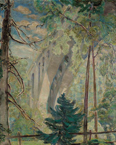 HENRY MCCARTER, (AMERICAN 1866 - 1942), HENRY AVE: HENRY MCCARTER (AMERICAN 1866 - 1942) HENRY AVENUE BRIDGE" Oil on canvas 36 X 29 in. (91.4 X 73.6cm) PROVENANCE: Newman Galleries, Philadelphia, Pennsylvania.