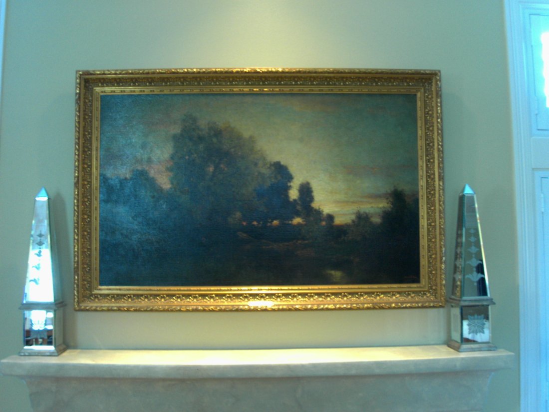 HUDSON RIVER ARTIST R MINOR 1870 LGE: PAINTING BY ROBERT MINOR, HUDSON RIVER VALLEY PAINTING DATED 1870 AND SIGNED. IT IS IN EXCELLANT CONDITION AND IT WAS IN THE BOSTON AND BALTIMORE MUSEUM OF ART. IT MEASURES 30 X 50 INCHES WITHOUT THE