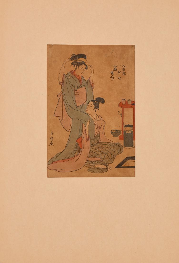 Tea Ceremony - EishÅsai ChÅki - Japanese Woodc... (1 of 1)