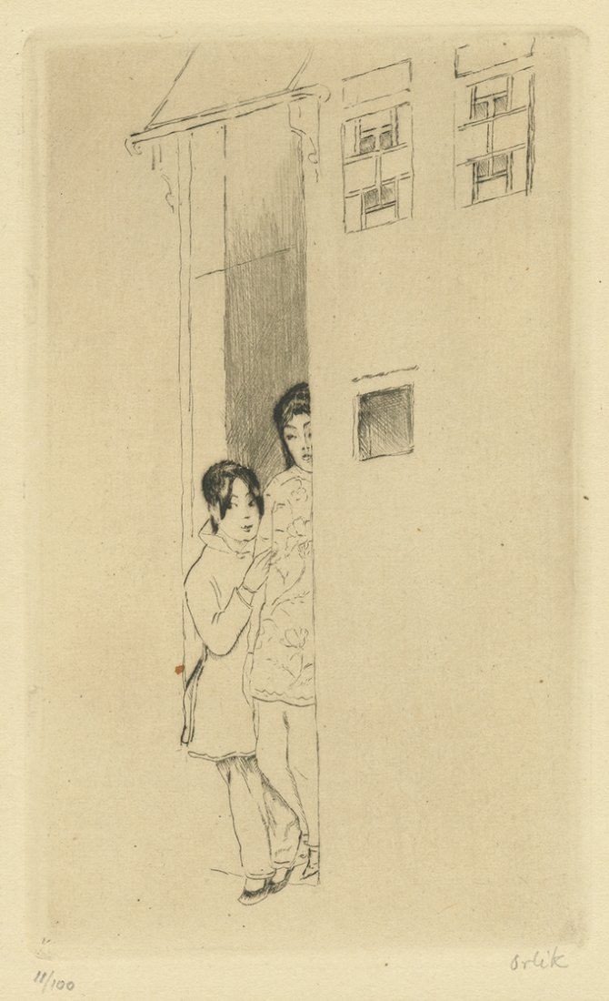 Emil Orlik - "The Trip to Japan" - a Dozen Signed and (1 of 2)