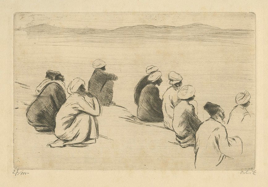 Emil Orlik - "Listeners and Viewers" - Eight Signed and (1 of 1)