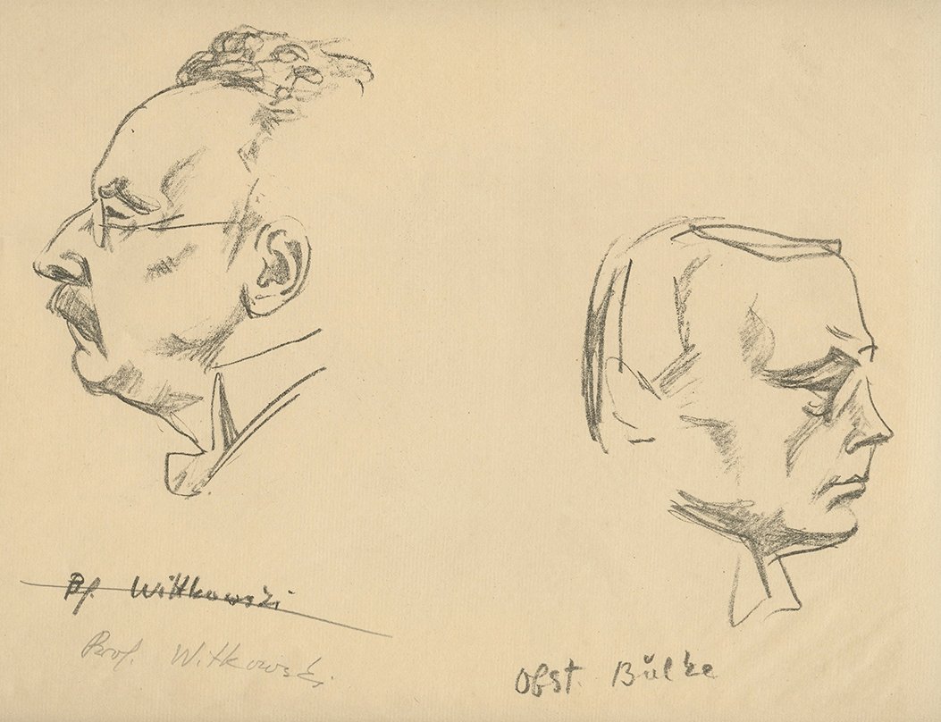 Emil Orlik - "From the 'Reigen' Trial" - 14 Signed (1 of 1)