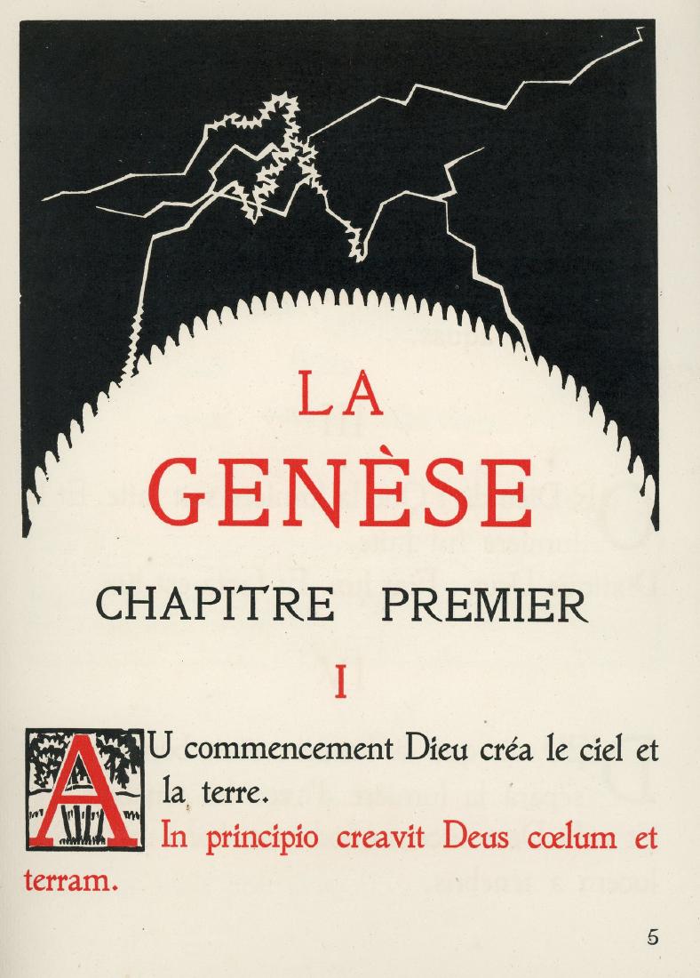 Liber Genesis - Woodcuts created by Hermann-Paul - (1 of 1)