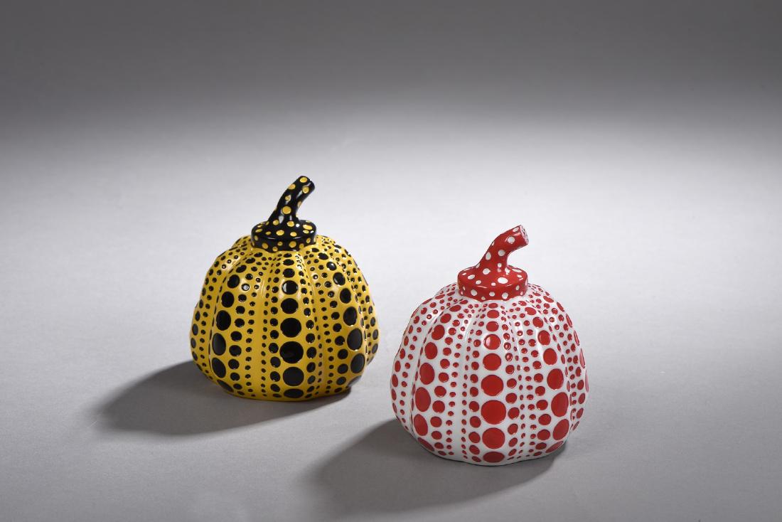 Yayoi KUSAMA (Né en 1929)   Pumpkin rouge, circa 2013 (1 of 1)