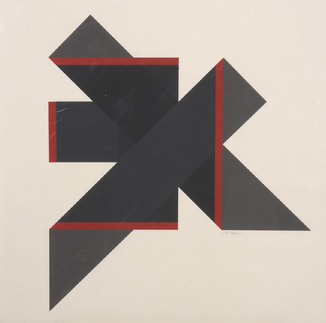 Charles BÉZIE (Né en 1934) Abstraction: Charles BÉZIE (Né en 1934) Abstraction Lithographie sur papier, signé en bas à droite et numérotée 5/80 70 x 70 cm