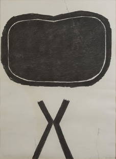 Luc CLAUS (1930-2006) , école belge Sans: Luc CLAUS (1930-2006) , école belge Sans titre,1991 Fusain sur papier, signé et daté en bas à droite 135 x 100 cm Provenance :collection particulière, Bruxelles