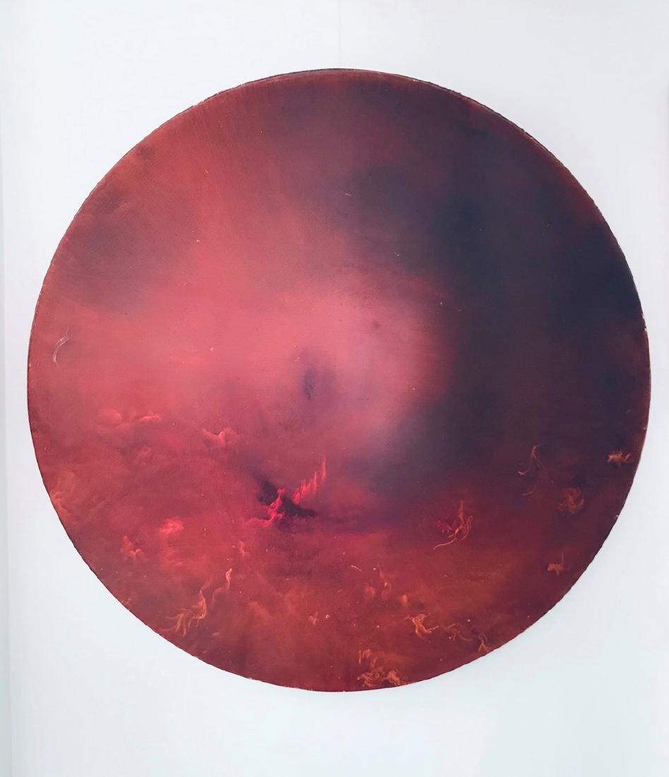 CHARLEY CASE (Né en 1969) Semilla #2 , 2009 : CHARLEY CASE (Né en 1969) Semilla #2 , 2009 Huile sur toile Signée, titrée et datée au dos. 140 x 140 cm Provenance : Collection privée, Bruxelles. Galer