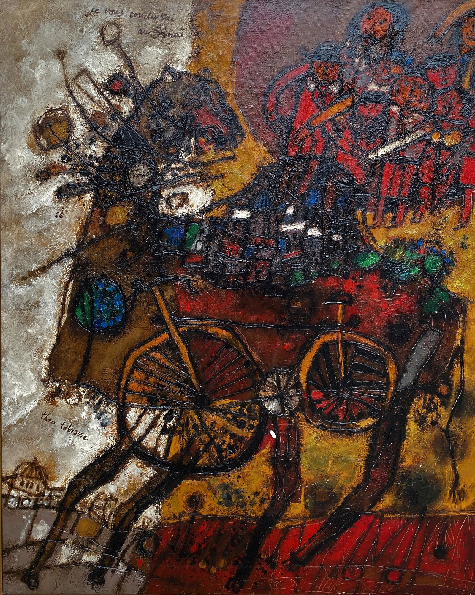 Théo TOBIASSE (Né en 1927)  Souccoth,1973  Huile et (1 of 1)