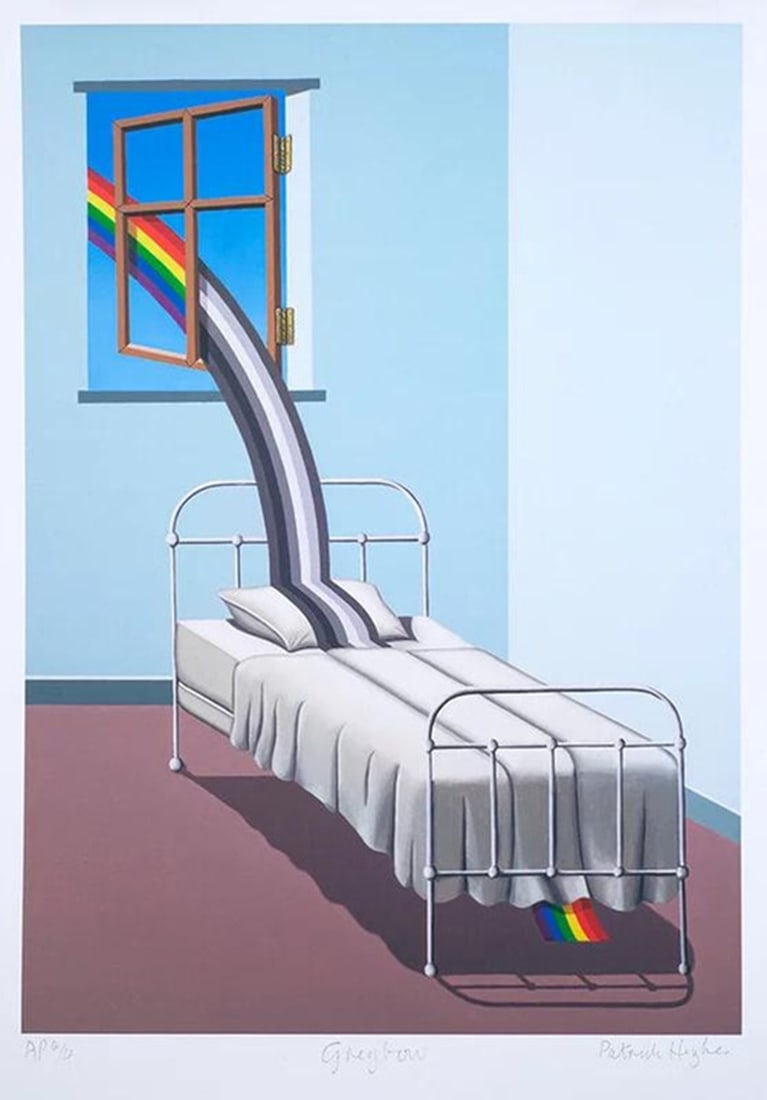 Patrick HUGHES (Né en 1939) Greybow, 2020.: Patrick HUGHES (Né en 1939) Greybow, 2020. Epreuve jet d’encre jet sur papier vélin. Signée et numérotée AP (Artist Proof). Dition de 18 exemplaires. 42 x 29.7 cm Screen