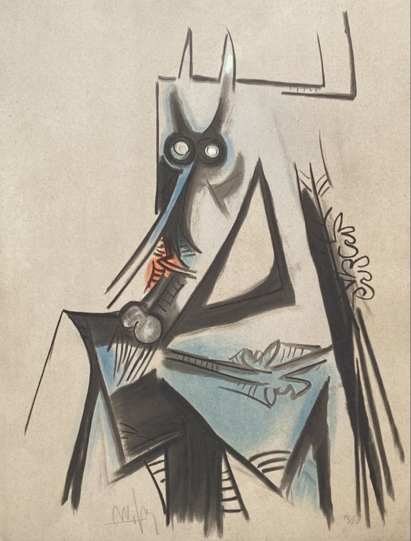 Wifredo Lam - Les vaches sont maigres en Haïti, 1973 (1 of 3)