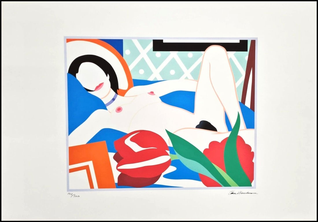 TOM WESSELMANN (1931-2004) , D’Après. (After)  Monica with TulipsLithographie sur papier (1 of 1)