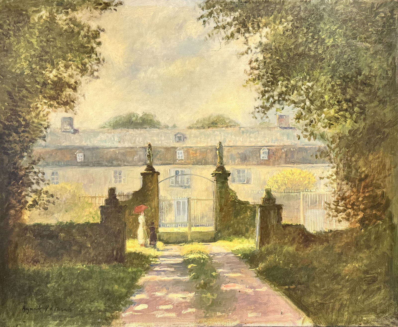 Raymonde VAN DER MERSCH (Active au début du XXe Siècle) L’entrée du châ (1 of 1)