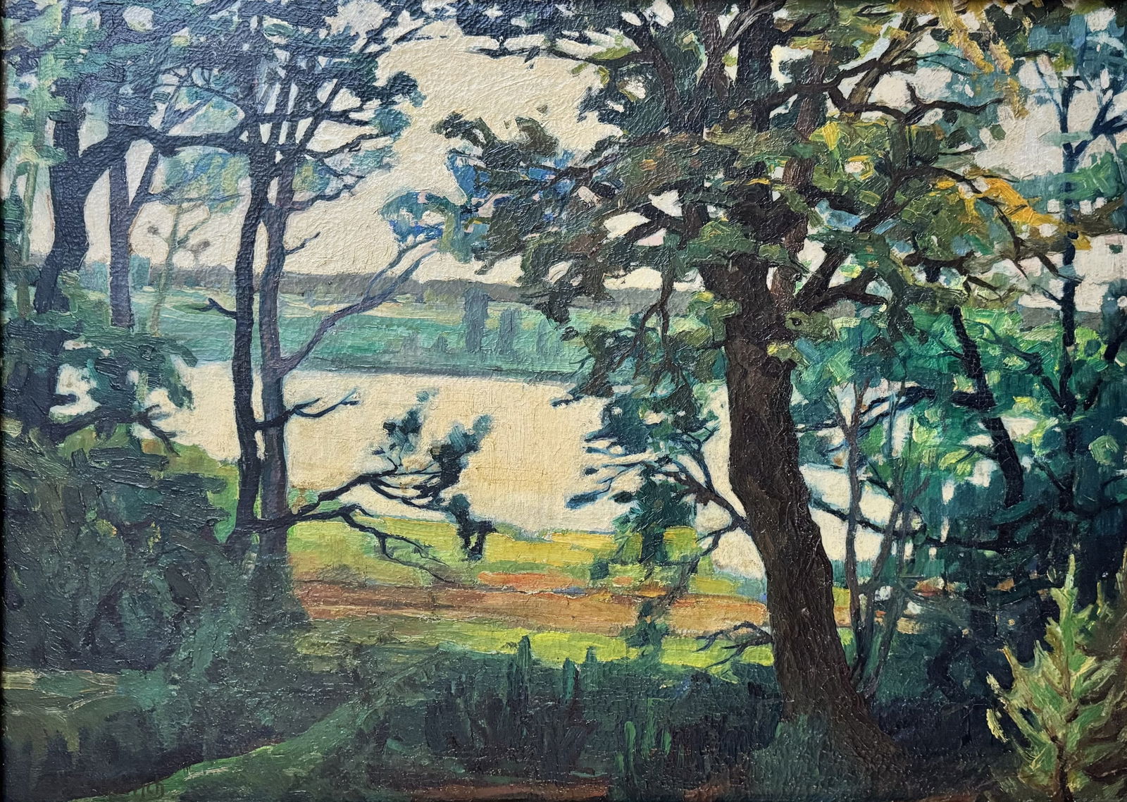 Abraham MANIEVICH (1881/83-1942) Vue du lac. (1 of 2)
