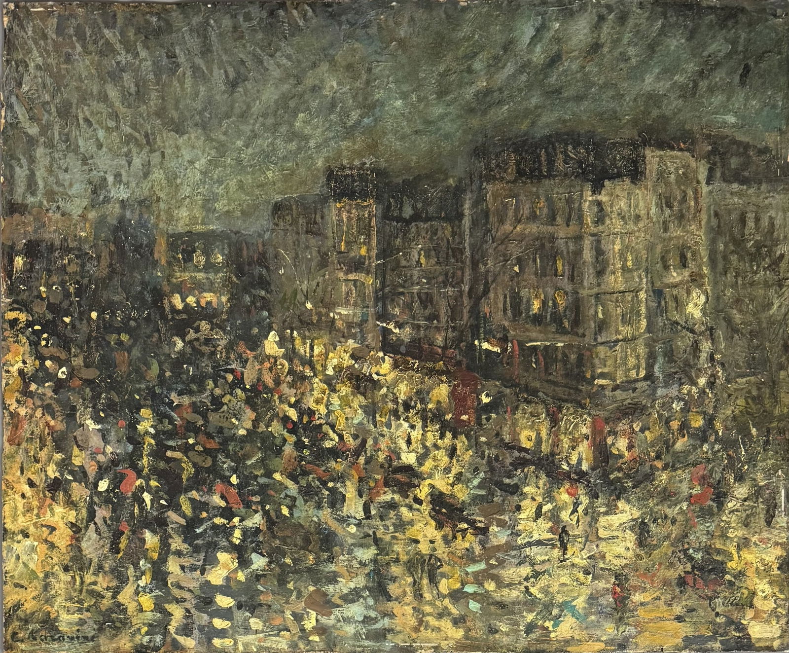 Konstantin Alexeievitch KOROVIN (1861-1939),Attribué à. Les Grands Boulevards de Paris (1 of 4)