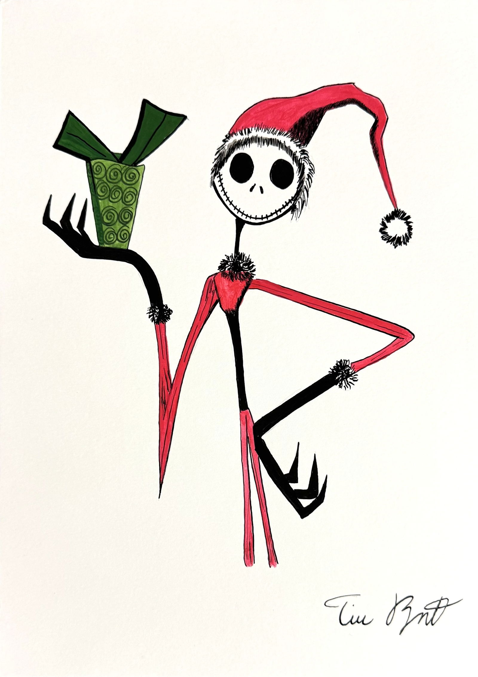 Tim BURTON (Né en 1958) Mr. Jack (Jack Skellington), L’étrange Noël de Mr (1 of 1)