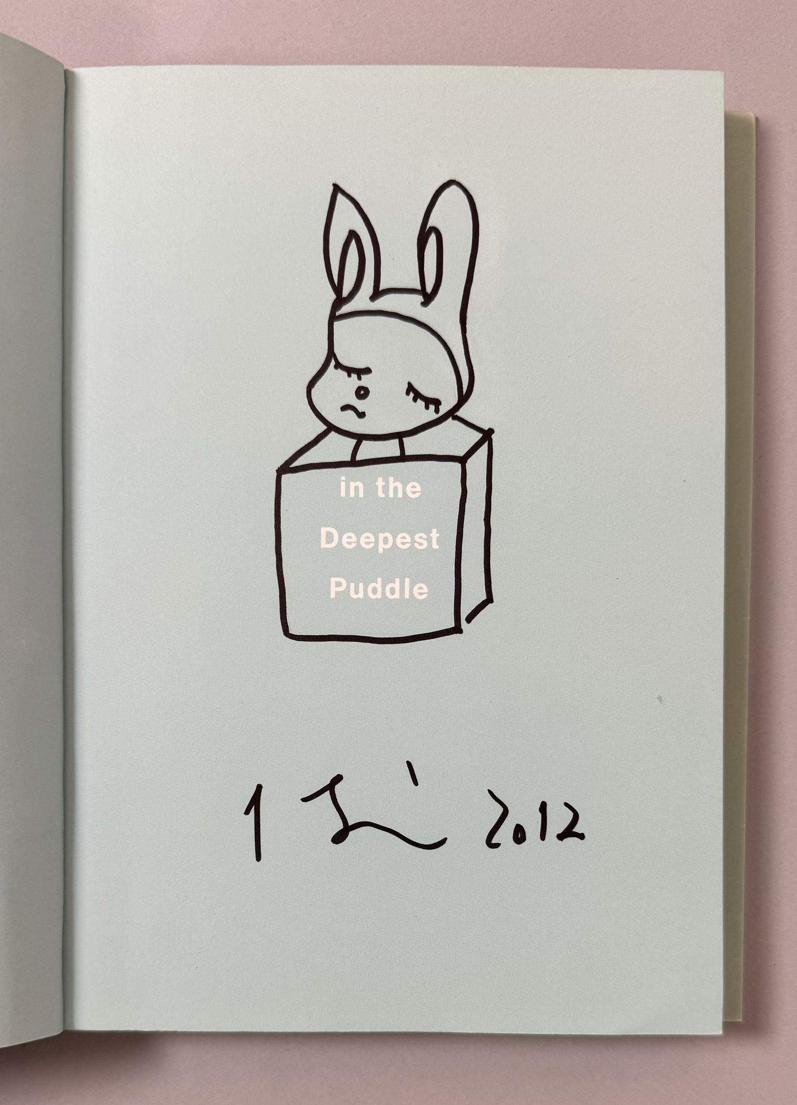 Yoshitomo NARA (Né en 1959) , Attribué à. «In the deepest puddle, Yoshitomo (1 of 3)