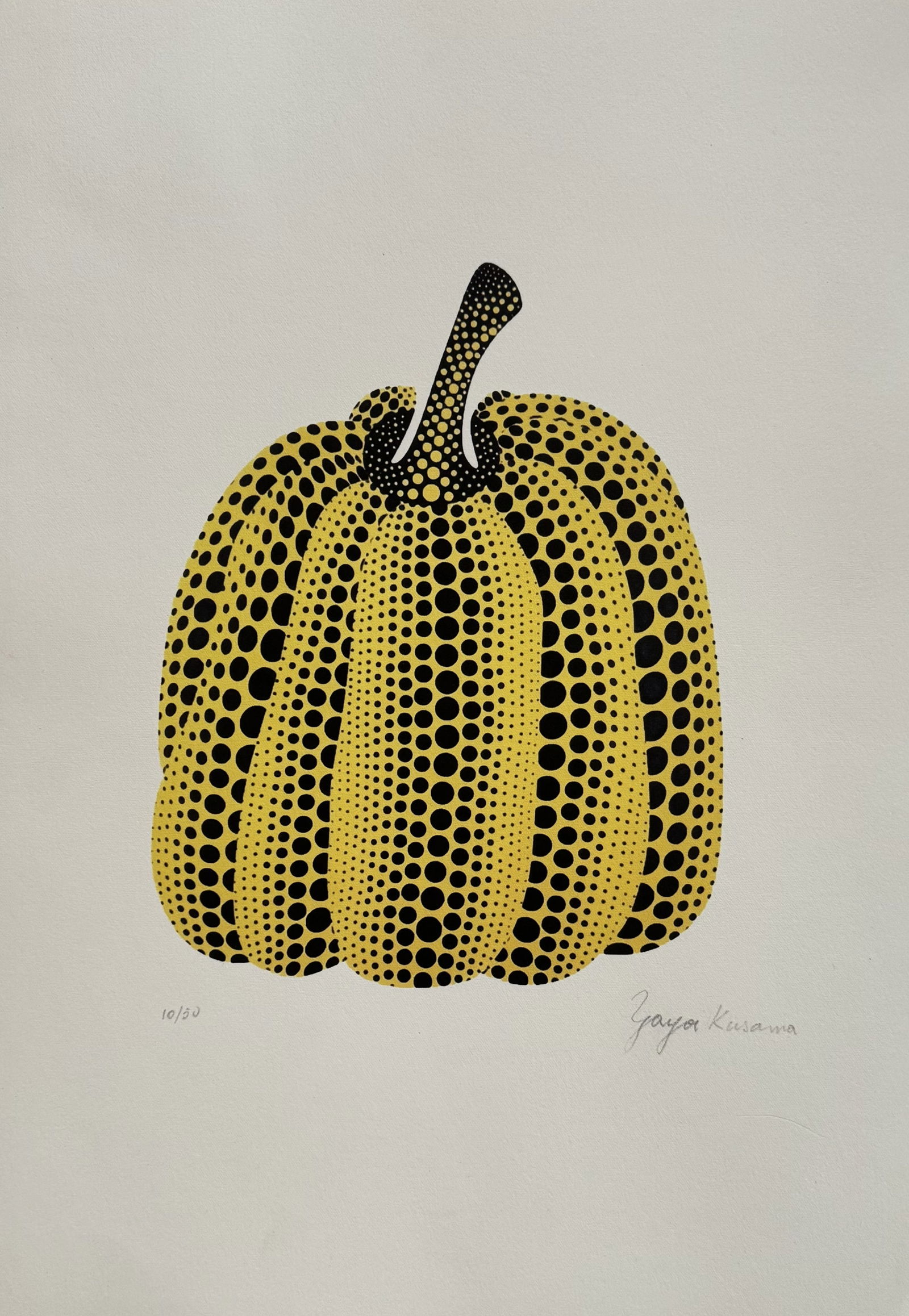 Yayoi KUSAMA (Né en 1929) Pumpkin. (1 of 1)