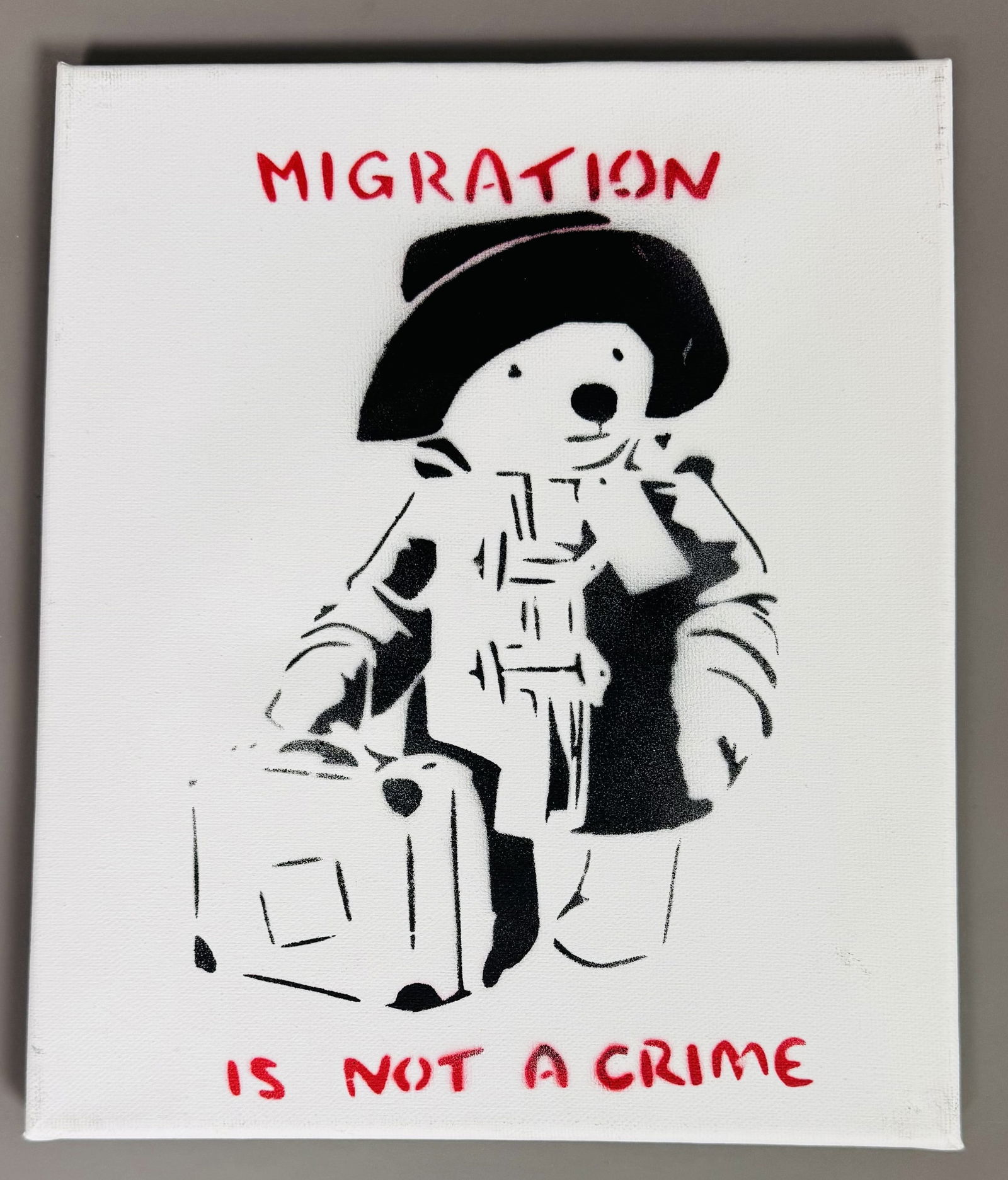 BANKSY (Né en 1975) d’après. « Migration is not a crime ». 2015. (1 of 2)