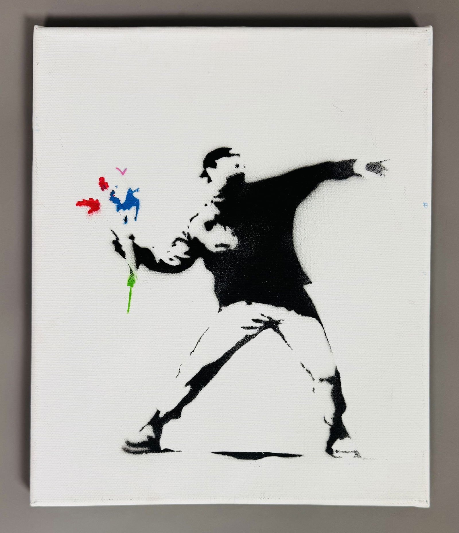 BANKSY (né en 1975) d’après. « Flowers Thrower». 2015. (1 of 1)