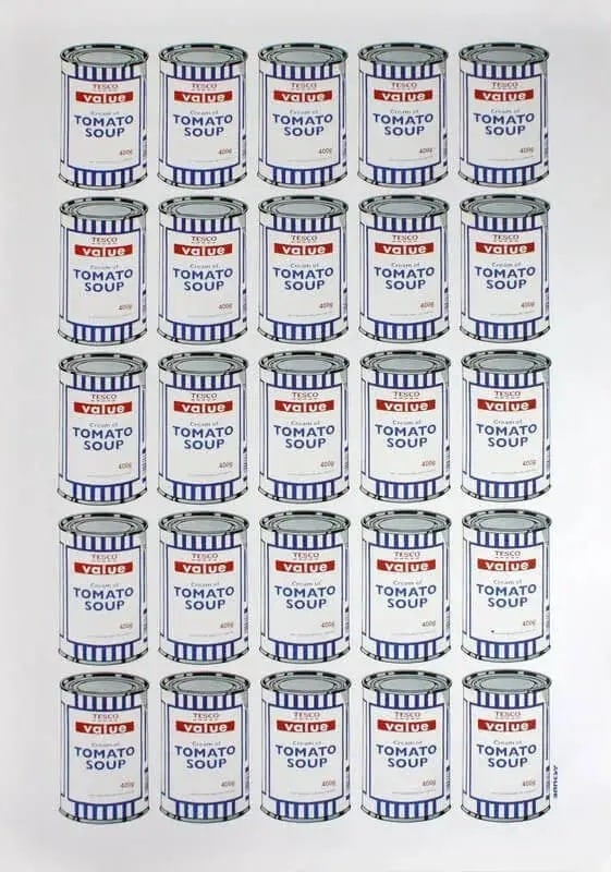 BANKSY (Né en 1974), d’Après Tesco Value Cream of Tomato Soup Cans Hommage à (1 of 1)